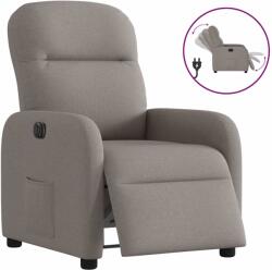 vidaXL Fotoliu rabatabil electric, gri taupe, material textil GartenMobel Dekor (3302959)
