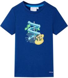vidaXL Tricou pentru copii, albastru închis, 128 GartenMobel Dekor (12467)