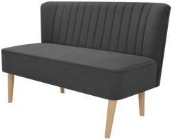 vidaXL Canapea din material textil, 117 x 55, 5 x 77 cm, gri închis GartenMobel Dekor (244071) Canapea