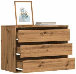 vidaXL Dulap colt sertare stejar artizanal 80x41x58 cm lemn prelucrat GartenMobel Dekor (852860) Comoda