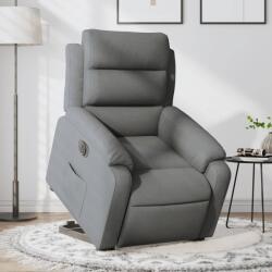 vidaXL Fotoliu electric rabatabil cu ridicare, gri închis, textil GartenMobel Dekor (3205005)