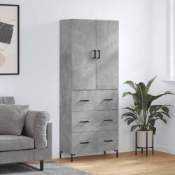 vidaXL Dulap înalt, gri beton, 69, 5x34x180, lemn compozit GartenMobel Dekor (3195847) Comoda