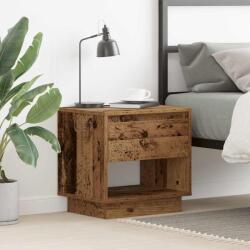 vidaXL Noptiera cu sertar Lemn vechi 45 x 34 x 44 cm Lemn compozit GartenMobel Dekor (863333)