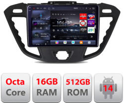Edotec Navigatie Android Ford Transit 2012-2023 Edotec QLED 2K 16GB RAM 512GB (KIT-845+EDT-E809-2K)