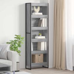 vidaXL Dulap pentru carti 2 pcs Gri Sonoma 60 x 30 x 189, 5 cm GartenMobel Dekor (3403001) Biblioteca