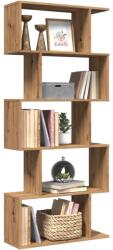 vidaXL Biblioteca/separator 5 nivel stejar artizanal 70x24x161 cm lemn GartenMobel Dekor (858101) Biblioteca