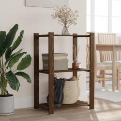 vidaXL Suport depozitare 3 niveluri, maro, 60x38x90 cm, lemn masiv pin GartenMobel Dekor (373398) Biblioteca