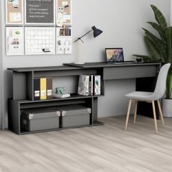 vidaXL Birou de colt, gri, 200 x 50 x 76 cm, PAL GartenMobel Dekor (801100)