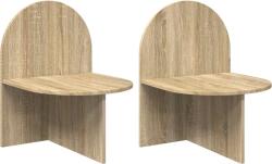 vidaXL Noptiera 2 pcs Stejar Sonoma 48 x 49 x 65 cm Lemn prelucrat GartenMobel Dekor (8001118)