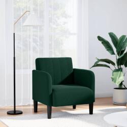 vidaXL Canapea Scaun cu cotiere Verde Inchis 54 cm Catifea GartenMobel Dekor (4100580)