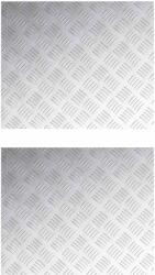 vidaXL Trepte Dreptunghiular 2 pcs Argintiu 60 x 50 cm Aluminiu GartenMobel Dekor (4104347) Covor