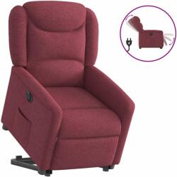 vidaXL Fotoliu electric rabatabil cu ridicare, rosu vin, textil GartenMobel Dekor (3303217)