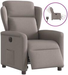 vidaXL Fotoliu rabatabil electric, gri taupe, material textil GartenMobel Dekor (3303121)
