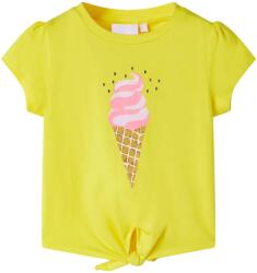 vidaXL Tricou pentru copii, galben, 128 GartenMobel Dekor (11247)