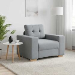 vidaXL Fotoliu canapea, gri deschis, 100x78x80 cm, material textil GartenMobel Dekor (4105058) Canapea