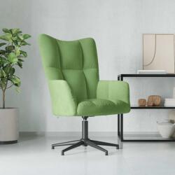 vidaXL Scaun de relaxare, verde deschis, catifea GartenMobel Dekor (328098)