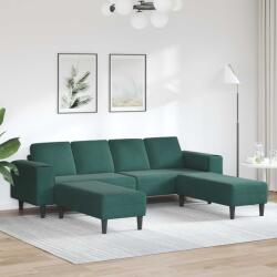 vidaXL Canapea pentru living 3 pcs Verde închis 250 x 188 x 76 cm GartenMobel Dekor (3335124) Canapea