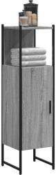 vidaXL Dulap de baie, gri sonoma, 33x33x120, 5 cm, lemn prelucrat GartenMobel Dekor (842469)