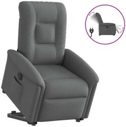 vidaXL Fotoliu electric rabatabil cu ridicare, gri închis, textil GartenMobel Dekor (3303275)