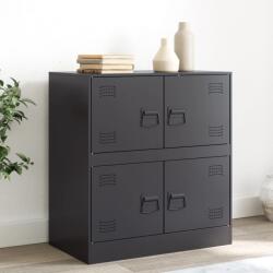 vidaXL Servanta, negru, 67x39x73 cm, otel GartenMobel Dekor (841649) Comoda