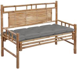 vidaXL Banca de gradina cu perna, 120 cm, bambus GartenMobel Dekor (3063892)