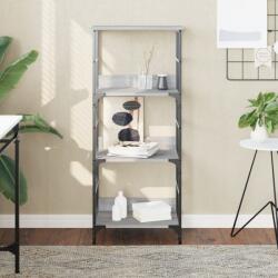 vidaXL Raft de carti gri sonoma 50x33x117, 5 cm lemn prelucrat GartenMobel Dekor (835272) Biblioteca