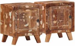 vidaXL Noptiera 2 buc 40x32x46 cm lemn masiv recuperat GartenMobel Dekor (4104510)