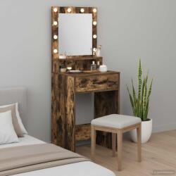 vidaXL Masa de Machiaj Stejar fumuriu 50 x 41 x 135 cm Lemn compozit GartenMobel Dekor (865095)