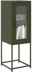 vidaXL Dulap, verde masliniu, 36x39x107 cm, otel laminat la rece GartenMobel Dekor (853402) Comoda