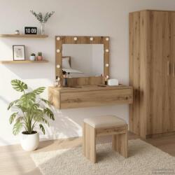 vidaXL Masa de Machiaj cu sertar Maro 83 x 40 x 70 cm Lemn compozit GartenMobel Dekor (865234)