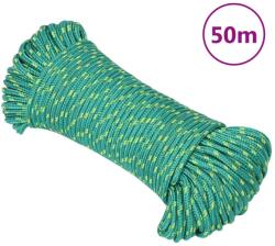 vidaXL Franghie de barca, verde, 5 mm, 50 m, polipropilena GartenMobel Dekor (152704)