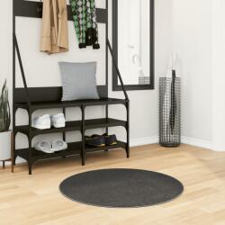 vidaXL Covor "IZA" aspect scandinav, cu fire scurte, antracit, Ø 80 cm GartenMobel Dekor (375433) Covor