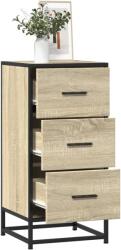 vidaXL Dulap, stejar sonoma, 35, 5x35x76 cm, lemn prelucrat si metal GartenMobel Dekor (848945) Comoda