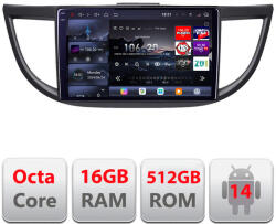 Edotec Navigatie Honda CR-V 2012-2016 Edotec QLED 2K, 16GB RAM, 512GB, Android (KIT-469+EDT-E810-2K)