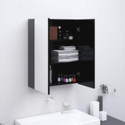 vidaXL Dulap de baie cu oglinda, antracit, 60x15x75 cm, MDF GartenMobel Dekor (331529)