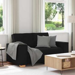vidaXL Canapea cu 2 locuri, neagra, 160x78x84 cm, material textil GartenMobel Dekor (4104972) Canapea