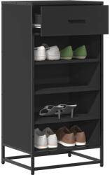 vidaXL Suport pentru pantofi negru 48x38x97, 5 cm Lemn prelucrat GartenMobel Dekor (849209) Pantofar