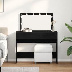 vidaXL Masa de toaleta Stejar negru 100 x 40 x 120 cm Lemn compozit GartenMobel Dekor (868862)