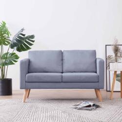 vidaXL Canapea cu 2 locuri, material textil, gri deschis GartenMobel Dekor (242218) Canapea