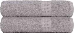 vidaXL Prosoape de baie 2 buc Gri 100x150 cm 360 g/m2 100% bumbac GartenMobel Dekor (136836) Prosop