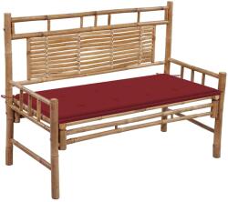 vidaXL Banca de gradina cu perna, 120 cm, bambus GartenMobel Dekor (3063885)