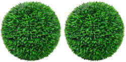 vidaXL Bile de arbusti cimisir artificiali, 2 buc. , 55 cm GartenMobel Dekor (315476)