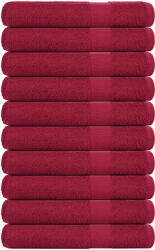 vidaXL Prosoape 10 buc Bordeaux 100x200 cm 360 g/m2 100% bumbac GartenMobel Dekor (136748) Prosop