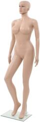 vidaXL Manechin feminin cu suport din sticla, bej, 180 cm GartenMobel Dekor (142930)