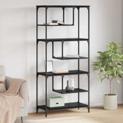 vidaXL Biblioteca Stejar negru 81 x 36 x 176 cm Lemn compozit GartenMobel Dekor (882837) Biblioteca