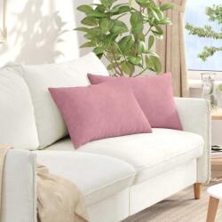 vidaXL Perne pentru canapea 2 pcs Roz 60 x 40 cm Tesatura din corduroy GartenMobel Dekor (42013674)