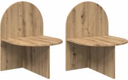 vidaXL Noptiera 2 pcs Stejar Artizanal 48 x 49 x 65 cm Lemn prelucrat GartenMobel Dekor (8001130)