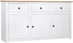 vidaXL Servanta, alb, 135 x 40 x 80 cm, lemn masiv de pin, gama Panama GartenMobel Dekor (282705) Comoda