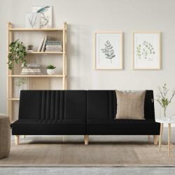 vidaXL Canapea extensibila, negru, material textil GartenMobel Dekor (351883) Canapea