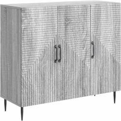 vidaXL Bufet Sonoma gri 89 x 34, 5 x 80 cm Lemn prelucrat GartenMobel Dekor (894881) Comoda